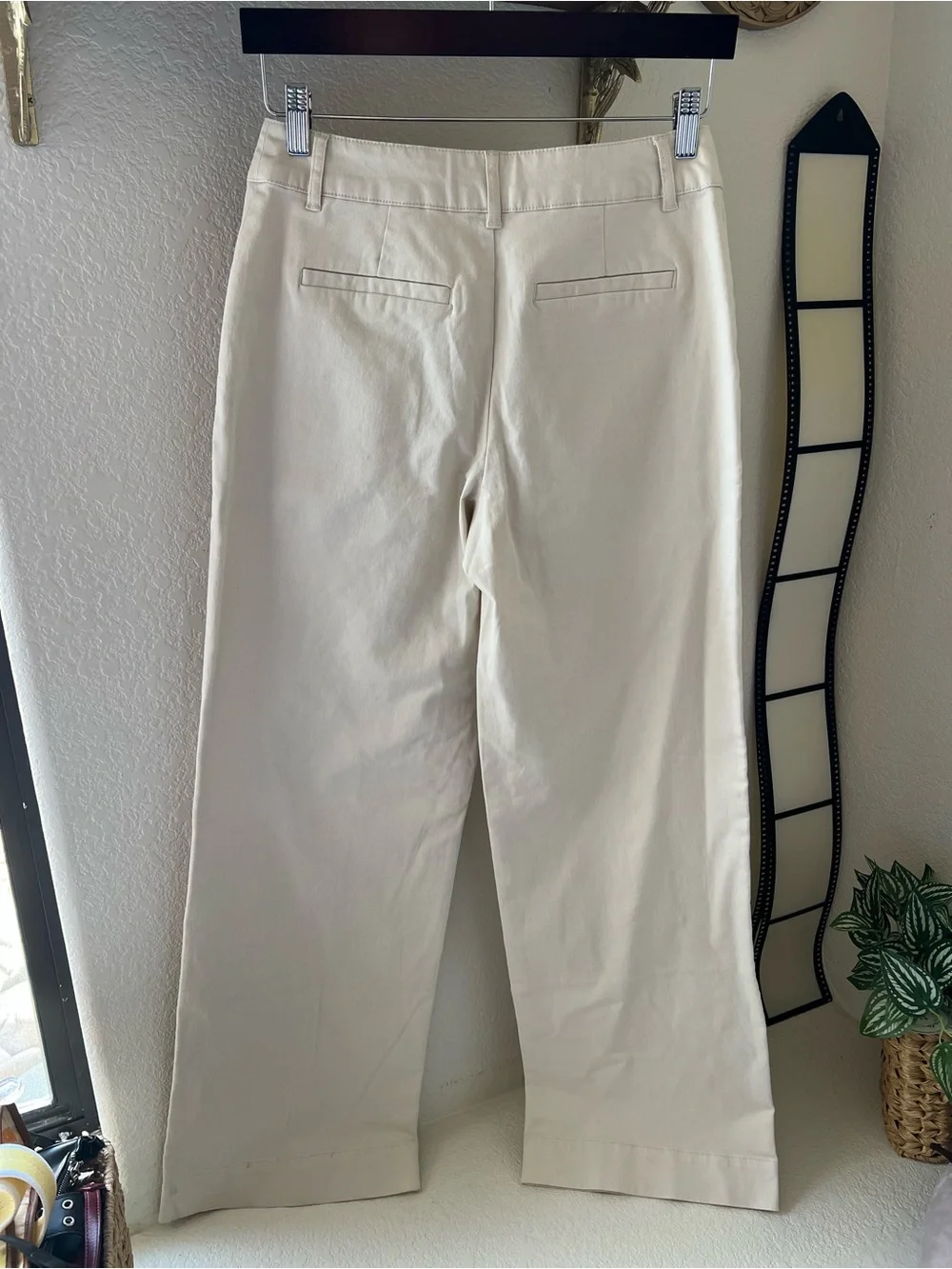 Nili Lotan x Target Wide Leg Pants White Birch